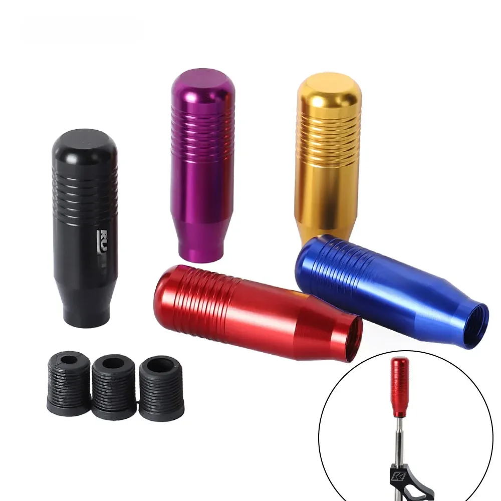 Pommeau de levier de vitesse de 8.5CM, Transmission manuelle, levier de vitesse, pommeau de levier de vitesse universel pour voiture, couleur aluminium rouge noir or bleu violet