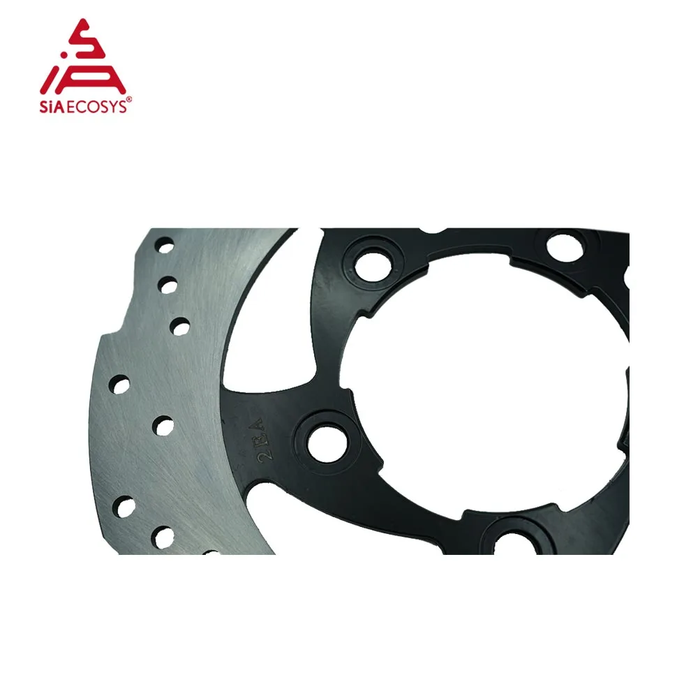 SIAECOSYS 220mm Front Disc Brake Plate PCD 5x95mm CB 74mm 4mm Thickness Rotor Stainless Steel for E-Motorcycle E-Scooter Motor