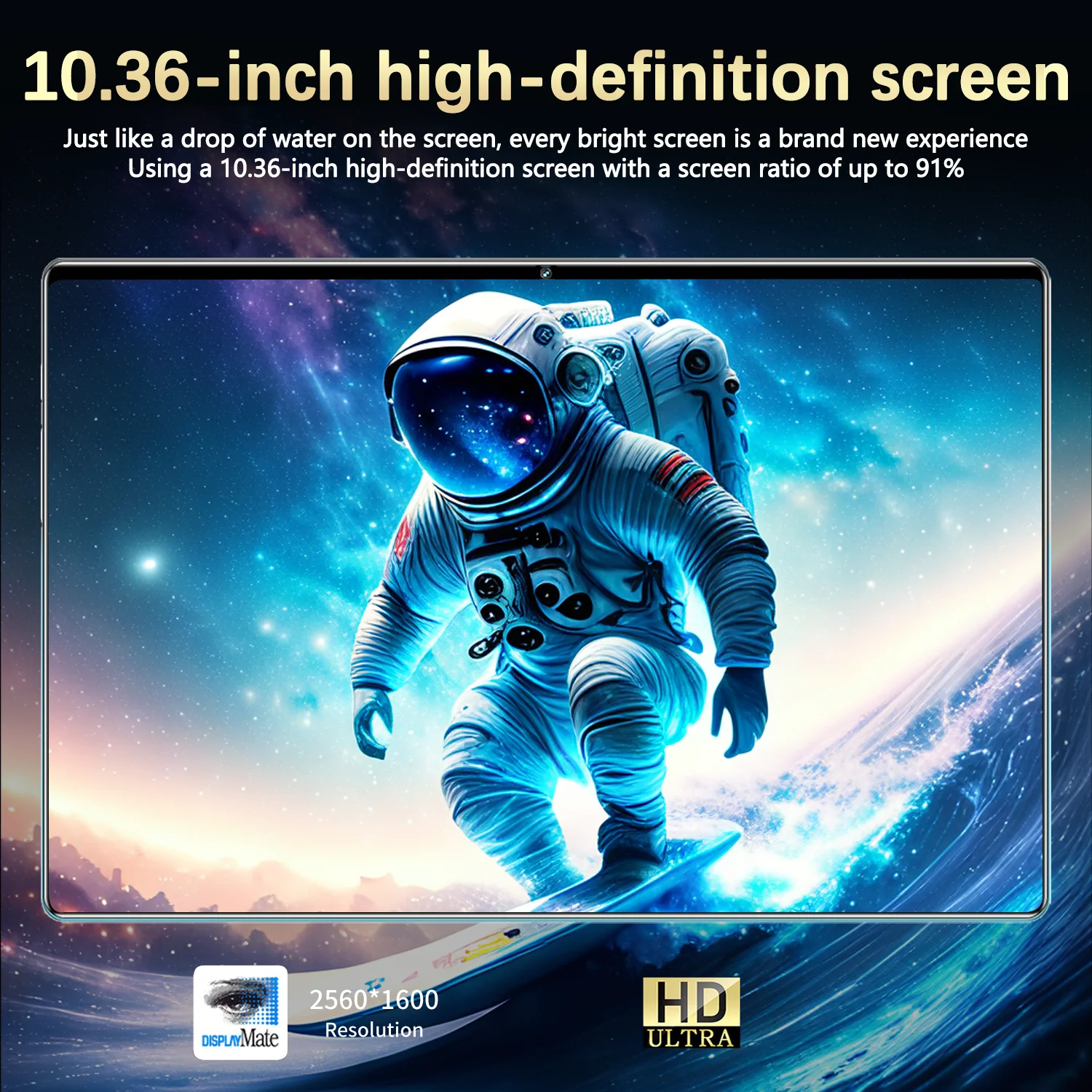 تابلت أندرويد أصلي 16 جيجابايت + 1 ، تابلت عالي الدقة ، 5K ، 5G ، بطاقة مزدوجة ، واي فاي ، نظام تحديد المواقع ، جديد ،