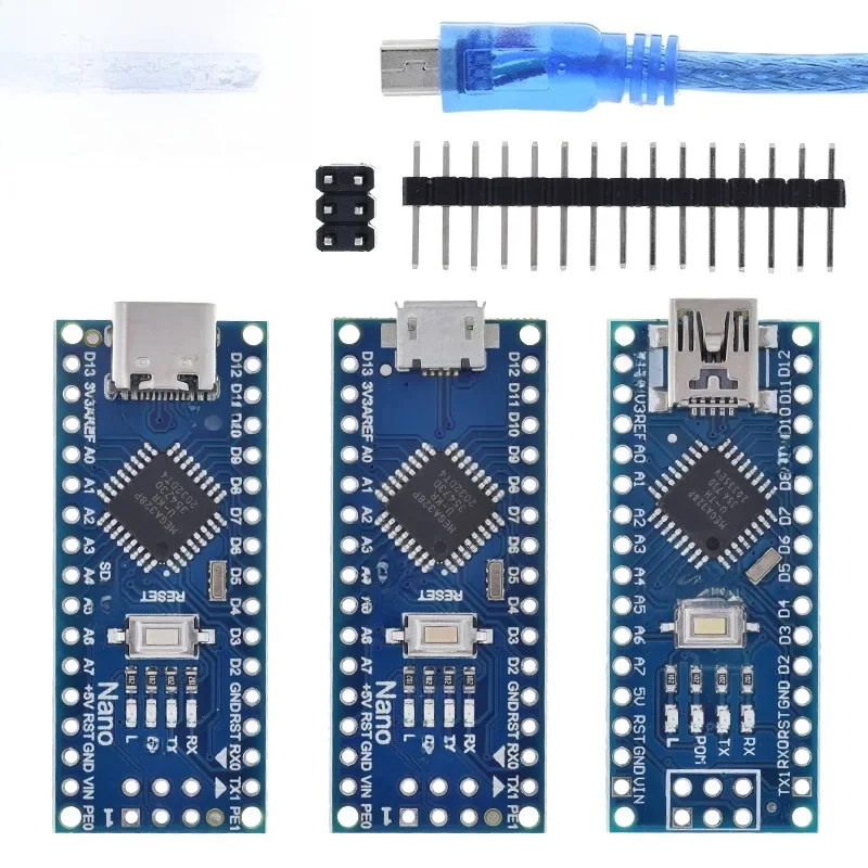 TZT Nano avec le chargeur de démarrage compatible Nano 3.0 contrôleur pour arduino CH340 pilote USB 16Mhz Nano v3.0 ATMEGA328P/168P