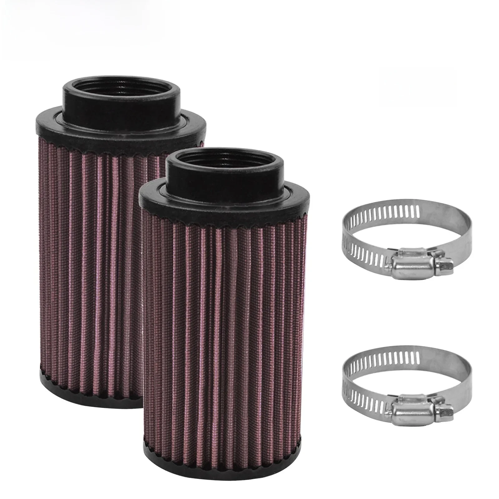 2 szt. Środki do czyszczenia filtrów powietrza dla Yamaha YFZ350 Banshee YFZ 350 ATV motor terenowy akcesoria motocyklowe wymień RU-0210 fioletowo-czerwony — zdjęcie 2