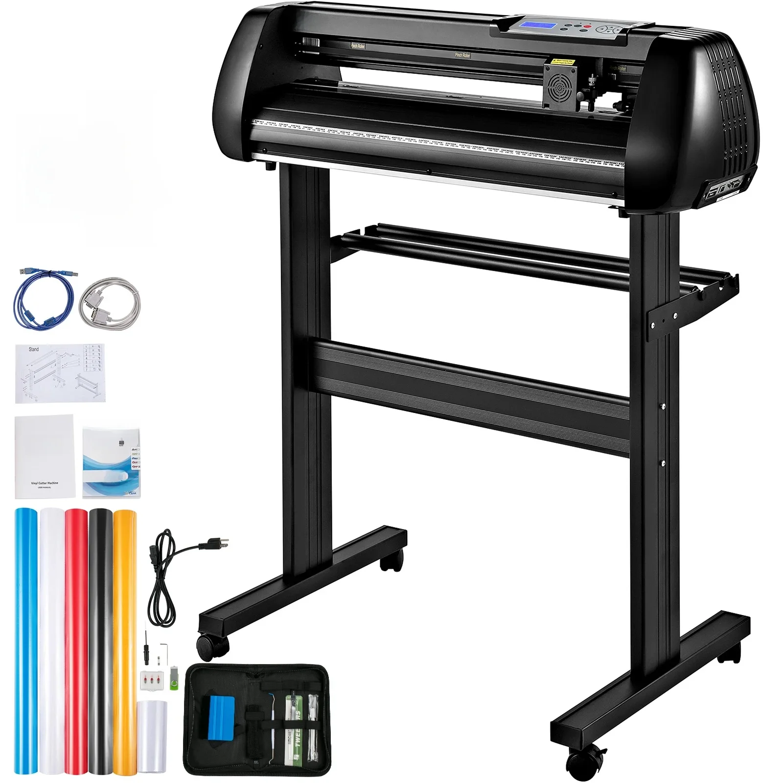 SucceBuy 28/34 Inch Vinyl Cutter Plotter Etiketten Printer Teken Snijmachine LCD Display Bluetooth SignMaster Software Bundel - afbeelding 2