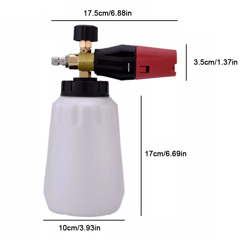 Ultimate Foam Cannon Kit - Applicators - High-Pressure Washer Gun with 5 Versatile Nozzle Tips 1/4 Quick Connector Quick Release