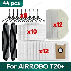 Fit for AIRROBO T20+ / T25+ / T30+ / L40+ / L50+ / L60+ / FIXR T20 Accessories Main Brush Hepa Filter Dust Bag Mop Washcloth
