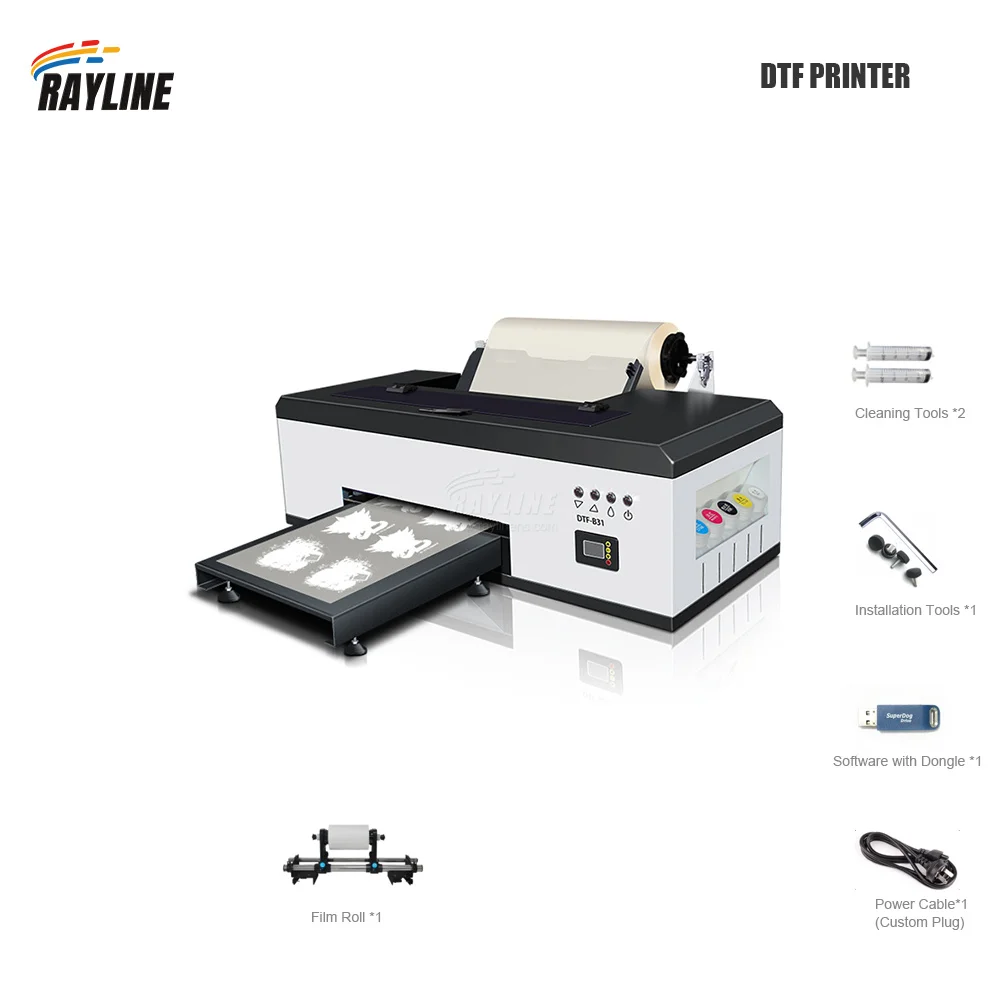 DTF Printer A3, Direct to Film Printer for T Shirts, R1390 PET Film Transfer Printer, Heat Transfer Printing Machine for Small view 6