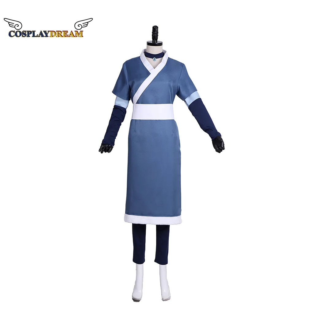 

Avatar The Last Airbender Cosplay Katara Cosplay Costume blue Suit Uniform Custom Made