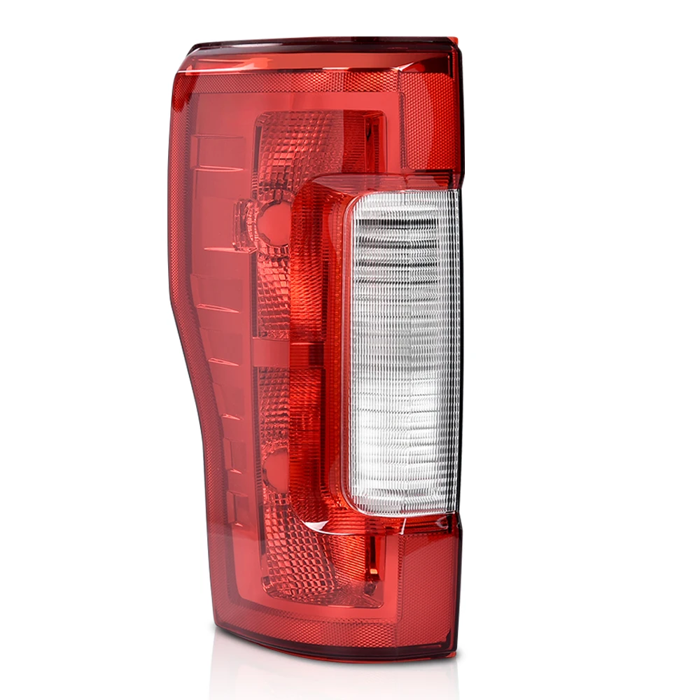 

Tail Light Lamp Assembly Left Side Without Bulbs Fits Ford F250 F350 Super Duty 2017-2019，No Blind Spot Red Lens Chrome