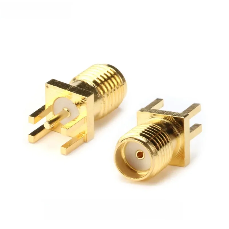 10 sztuk/2 szt. SMA męski rozstaw 1,6 mm PCB końcówka wtykowa 50 omów złącze RF — zdjęcie 2