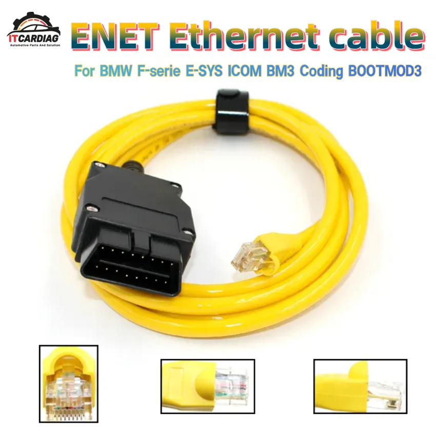 

Интерфейсный кабель ENET Ethernet Refresh для BMW F-serie ESYS ICOM Refresh, скрытое кодирование данных, программатор ECU, диагностический адаптер OBD2