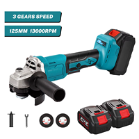 1000W 125MM Brushless Electric Angle Grinder 3 Speeds Grinder Cutting Machine Woodworking Power Tool For Makita 18V Battery