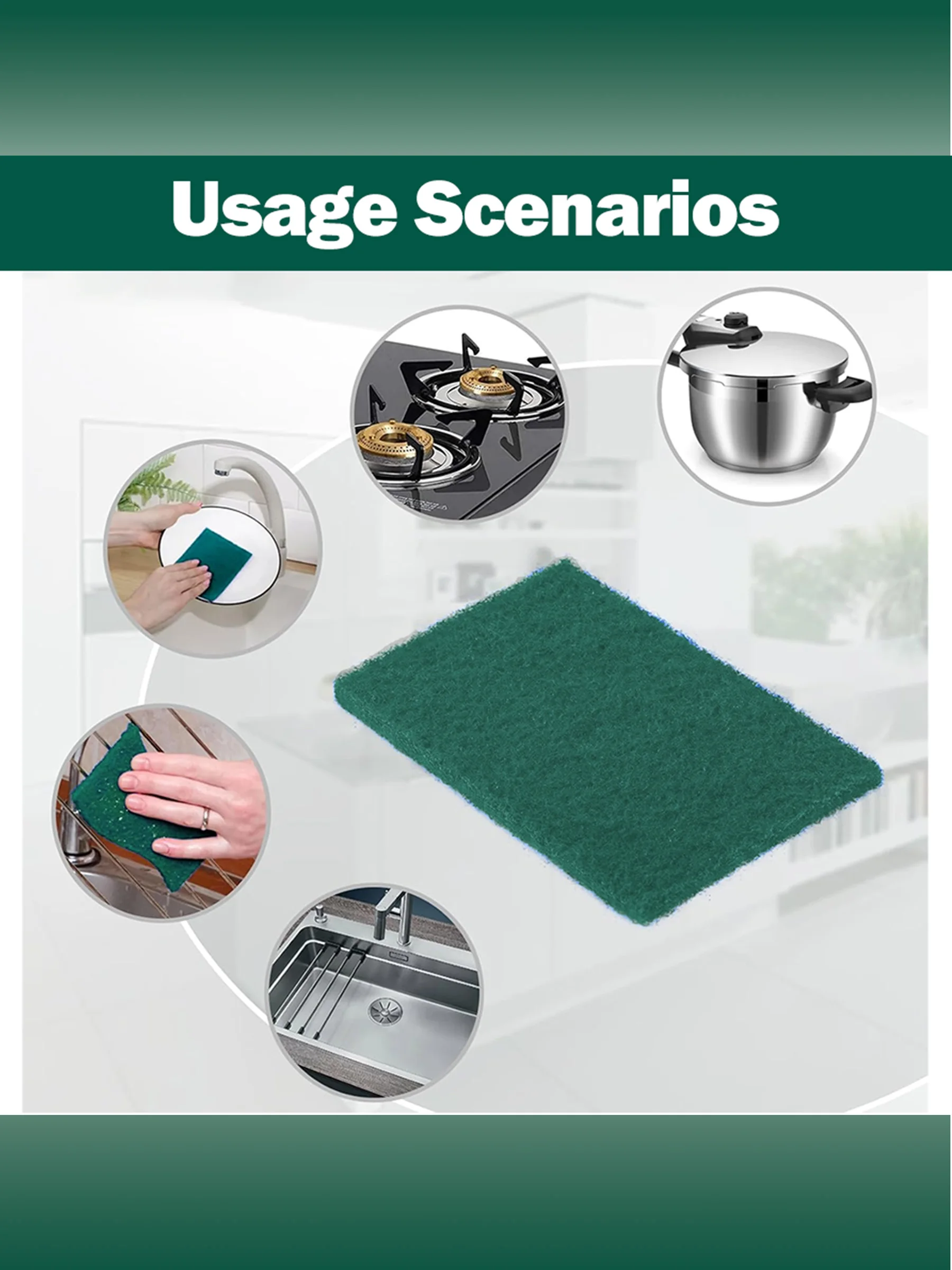 مصفاة قلي الزيوت العطرية، وسادة تنظيف، مجموعة تنظيف، شبكة فلتر الزيت، إسفنجة غسيل وإزالة الشحوم، أدوات المطبخ #4