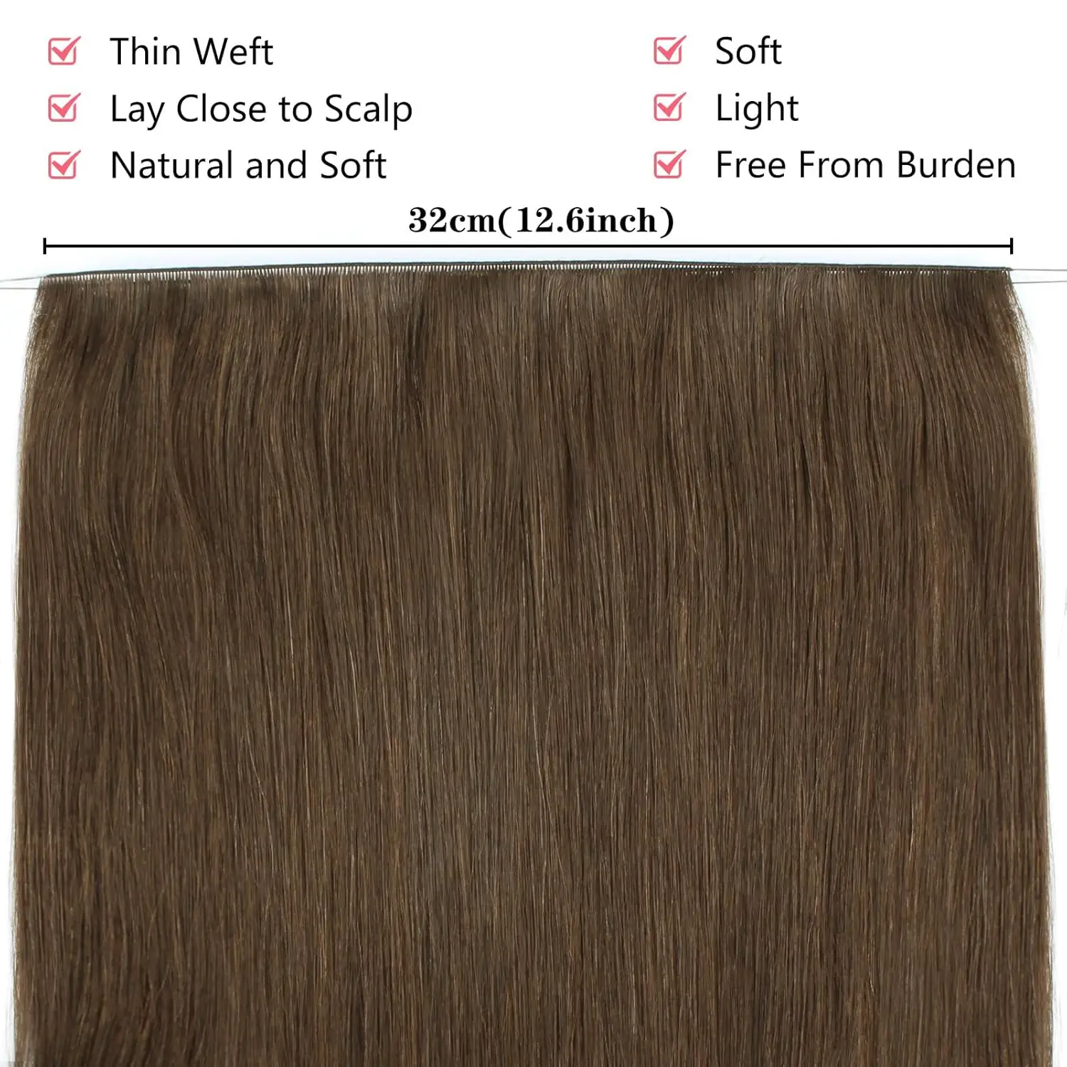 Sixstarhair, 3 шт., ручная работа, наращивание утка, наращивание волос, 50 г, 18/20 дюймов, пришивные наращивания, настоящие человеческие волосы Remy для женщин