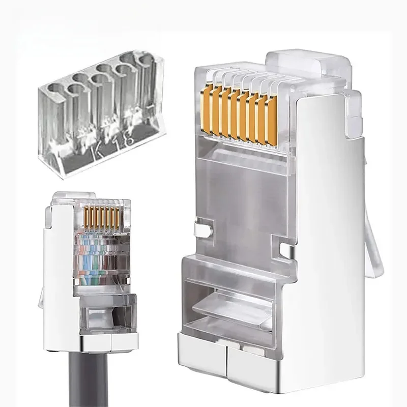 Złącze ZoeRax Cat6 RJ45, dwuczęściowa konstrukcja modułowe złącze sieciowe 8P8C dla sieci złącza Crimper RJ 45 — zdjęcie 2