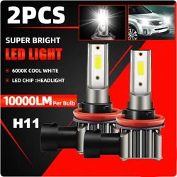 KINGSOFE 2Pcs H8 H9 H11 LED Bulb Fog Lights H7 Car Headlight HB4 9006 9005 HB3 LED Lamp DRL Driving Light 6000K White 12V NEW