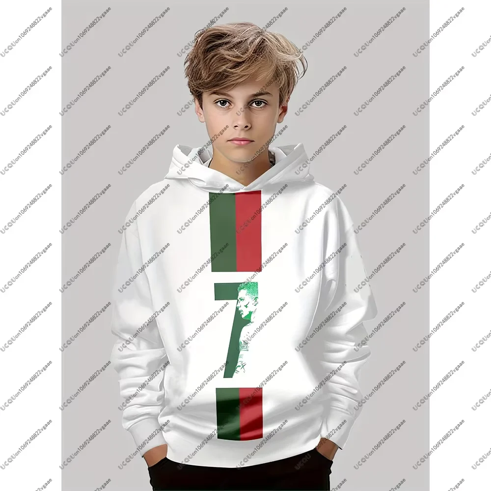 كرة القدم جيرسي المحملة الرجال طفل أعلى رونالدو البلوز الرياضة كرة القدم عارضة الصبي هوديي البرتغال الخريف هدية أعلى البلوز تي شيرت جديد #1