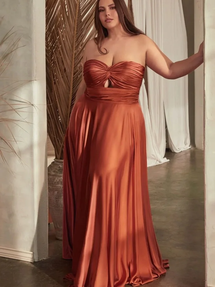 vestidos de festa de casamento personalizados 	   Vestidos de noite sexy 	   Zíper sem alças