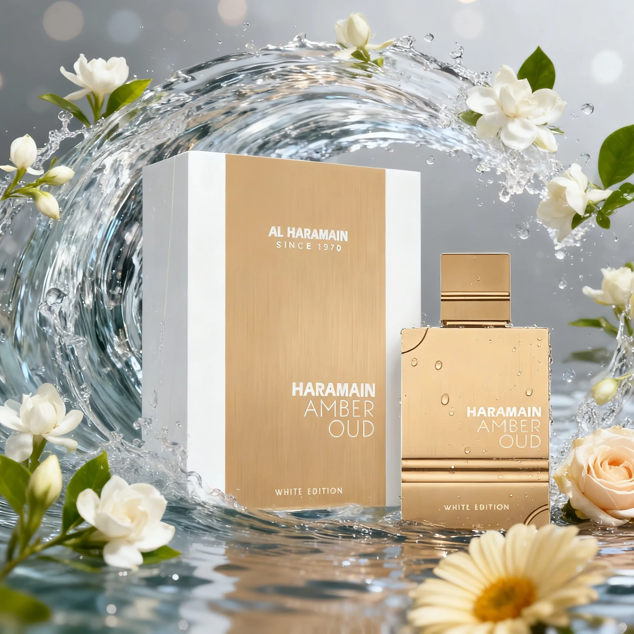 Al Haramain Amber Oud White Edition Eau De Parfum Spray for Unisex 60ML
