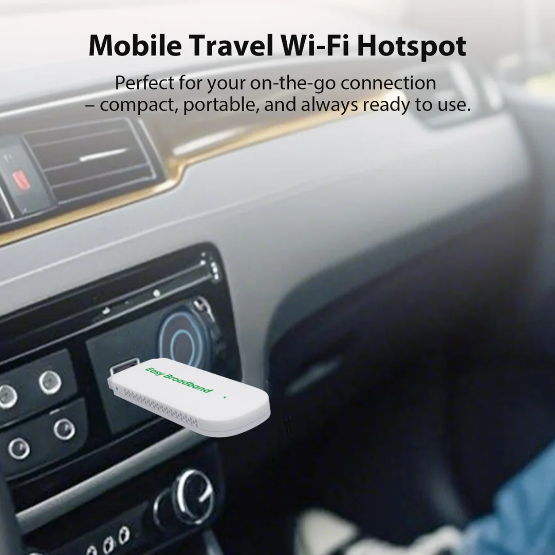 EIOTCLUB 4G LTE USB دونغل WiFi 6 موبايل هوت سبوت الإنترنت عصا محول الشبكة موزع إنترنت واي فاي النطاق العريض مع بطاقة SIM #4