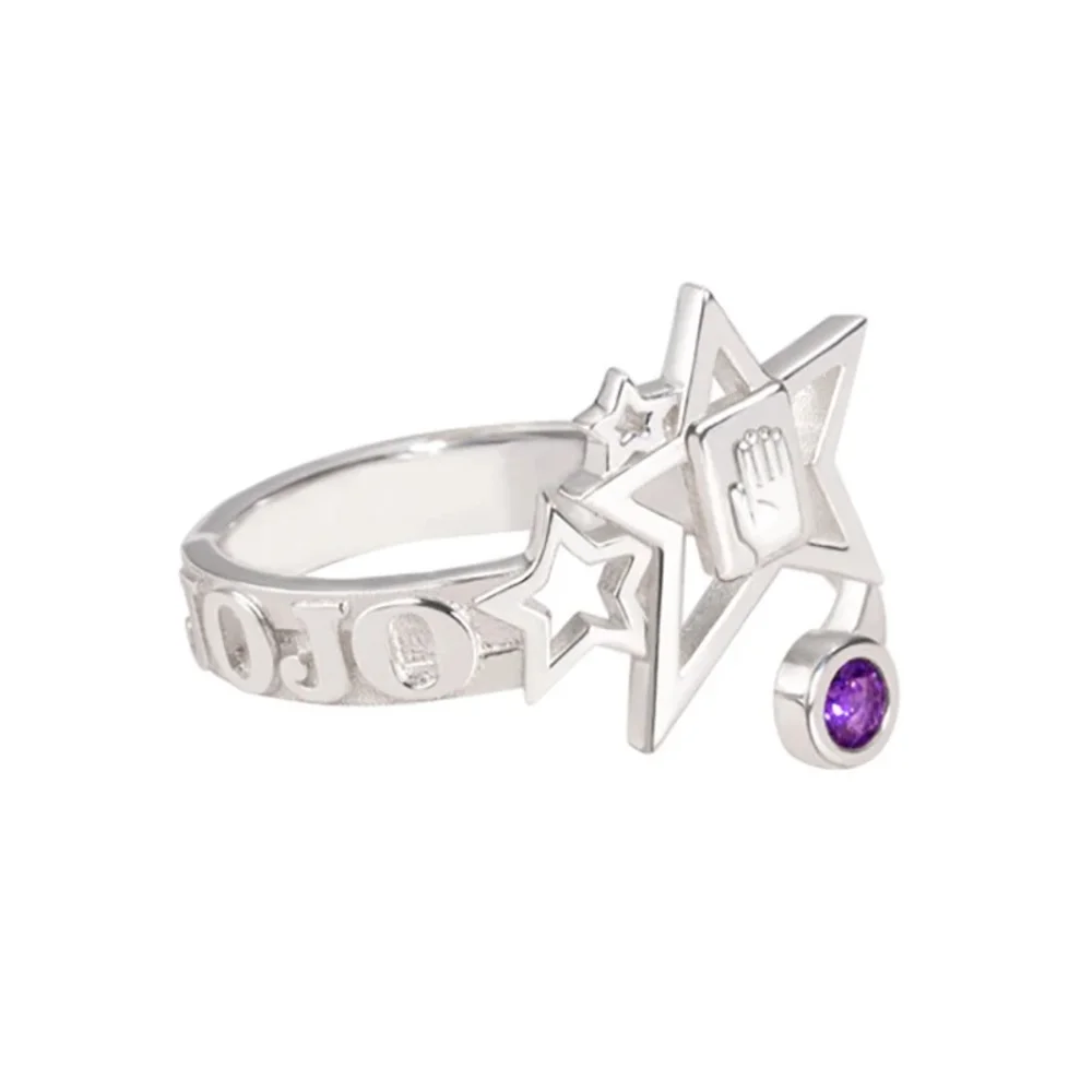 Anime JoJo Bizarre Adventure Adjustable Ring for Cosplay