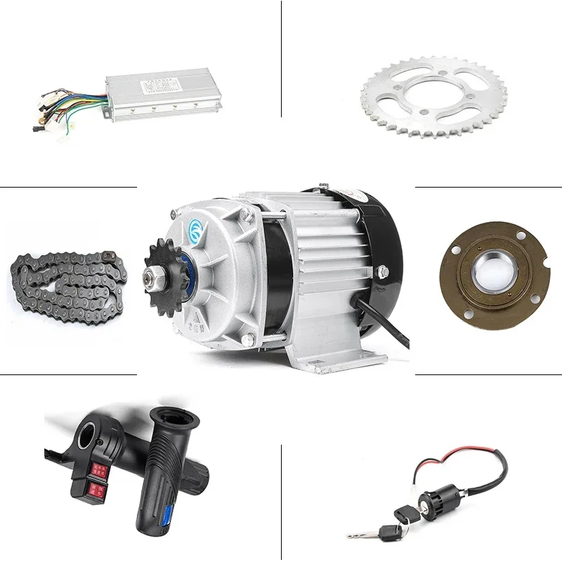 48V 500W silnik elektryczny do motocykla silnik bldc zestaw do konwersji roweru elektrycznego bezszczotkowy silnik piasty zębatej bicicleta electria — zdjęcie 2