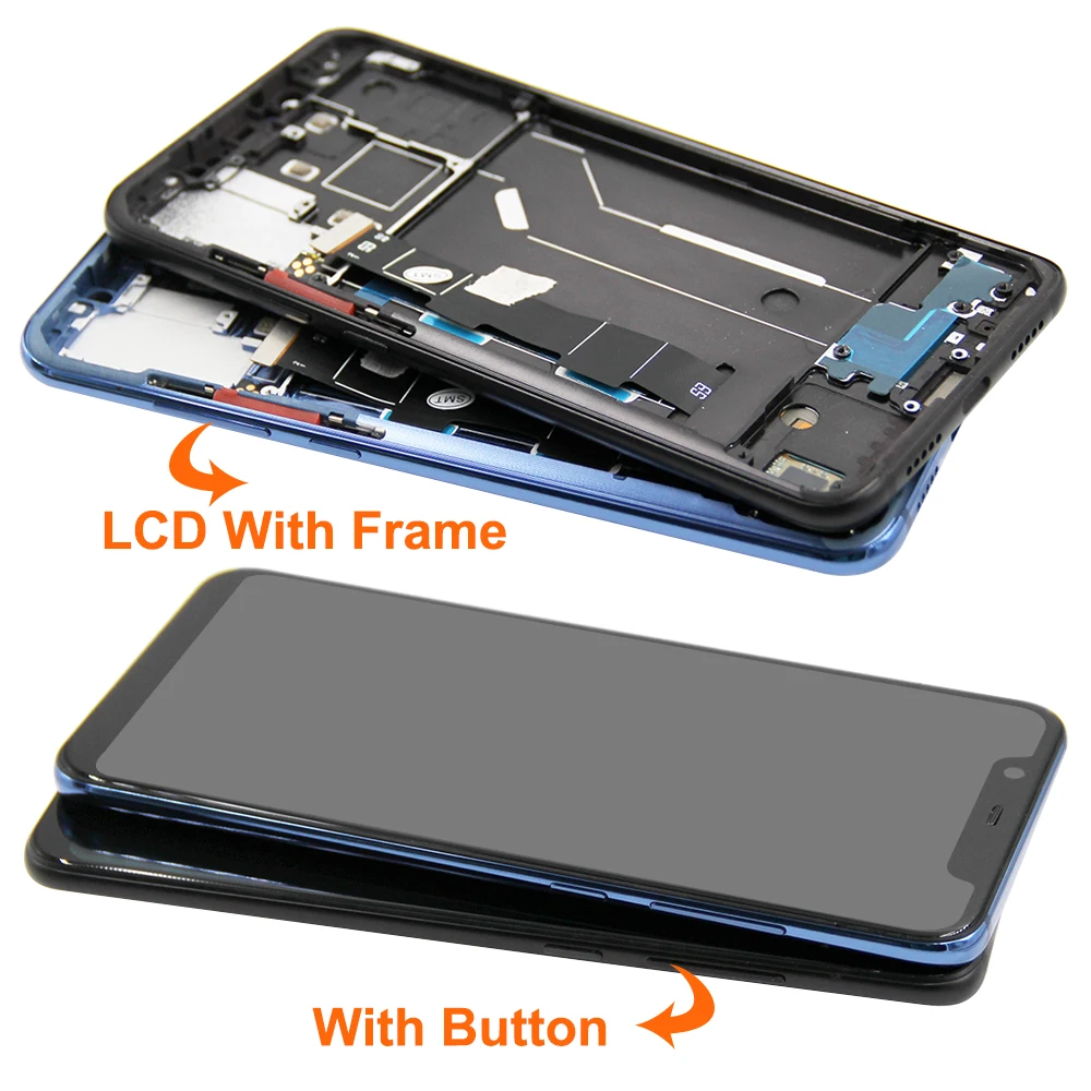 AMOLED For Xiaomi Mi 8 LCD Display For Xiaomi Mi8 Touch Screen Digitizer Screen Repair with Frame M1803E1A Screen Replace