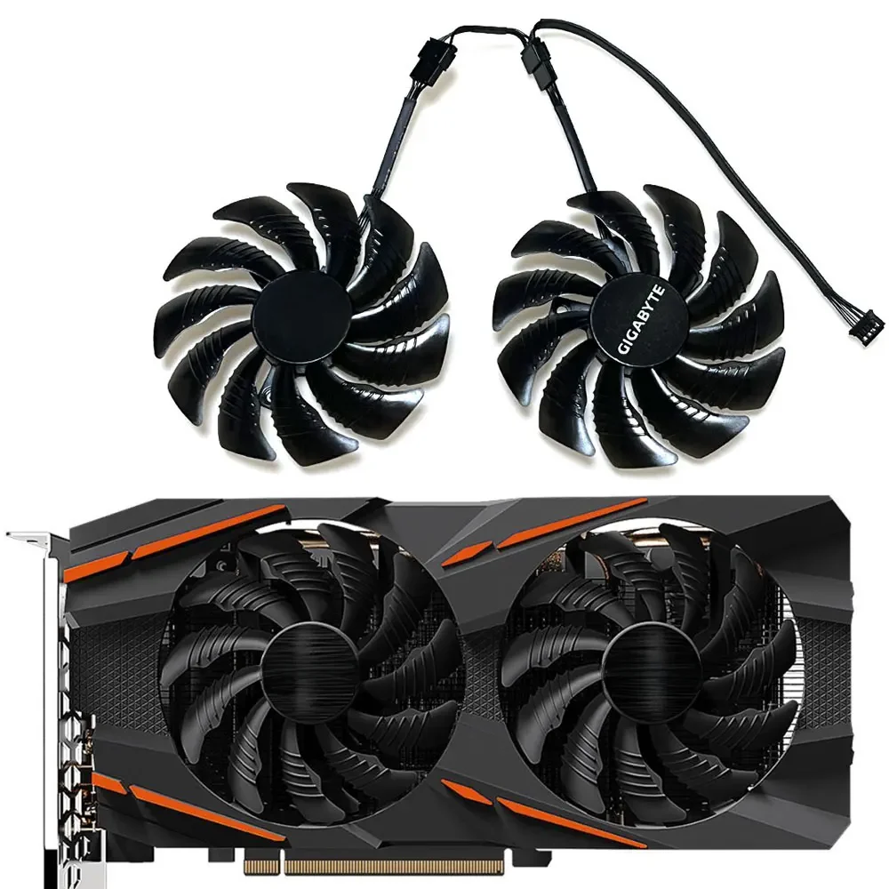 NOWY T 129215 SU PLD09210S12HH 88MM RX 580 GPU Fan, For gigabyte RX 590、580、570、480、470、GTX 1070、1060、1050 Wentylator chłodzący kartę graficzną — zdjęcie produktu 7
