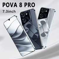 Original Pova 8 Pro Global Version Smartphone 7.3 FHD 16GB+1TB 6800mAh 50MP+108MP 4/5G Network Android Phone Unlocked