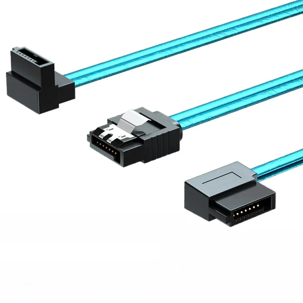 Kolanko SATA 3.0 Kabel w górę w dół lewy prawy SATA 3.0 III SATA3 6GB/s Kabel do transmisji danych Kabel SAS Dwukanałowy dysk twardy PC Przewód do transmisji danych — zdjęcie produktu 7