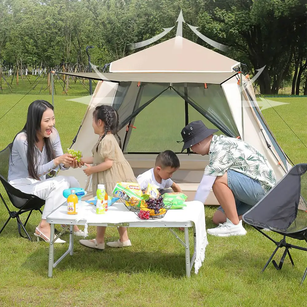 Automatic Quick Open water Camping Tent 3-4, Docking Tent, Instant Setup, Carry Bag, Travel & Hiking, Outdoor, Family