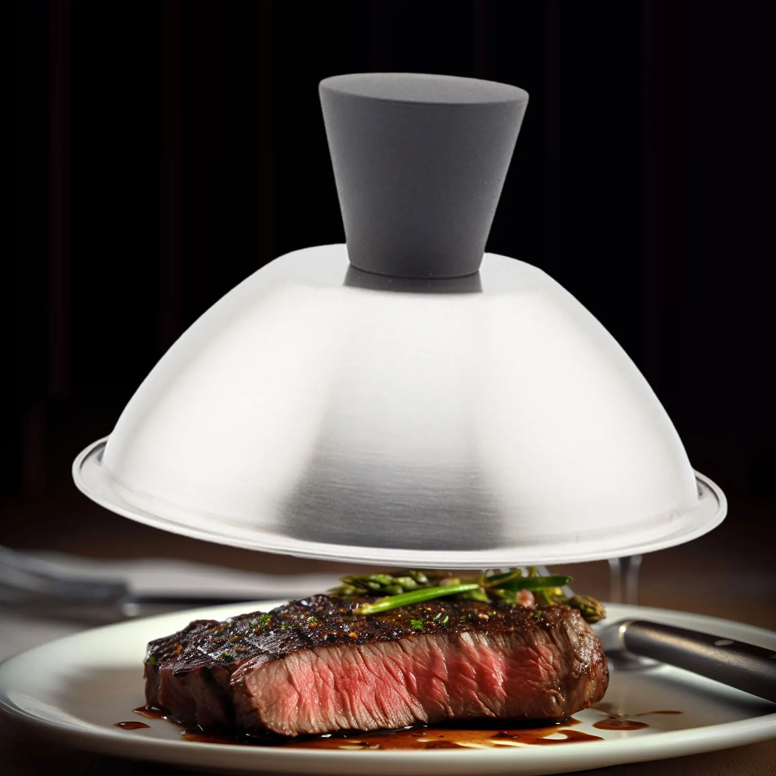 Cheese Melting Dome Griddle Grill Accessories Basting Cover Burger Cover Round for Steak BBQ Picnic Teppanyaki Patties