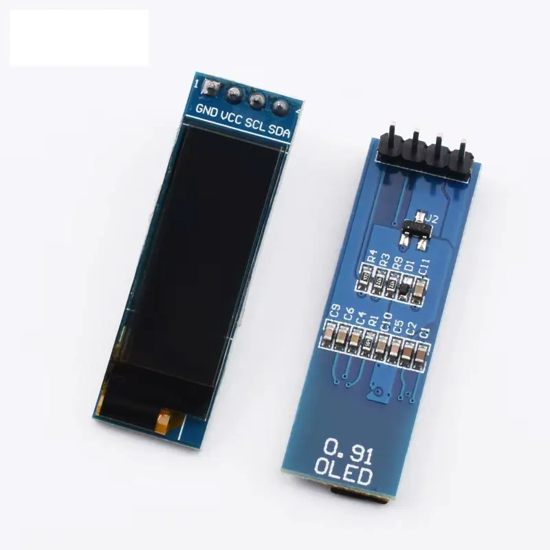 0.91 بوصة OLED وحدة أبيض/أزرق OLED 128X32 OLED LCD LED وحدة عرض 0.91 "IIC التواصل لاردوينو ROHS