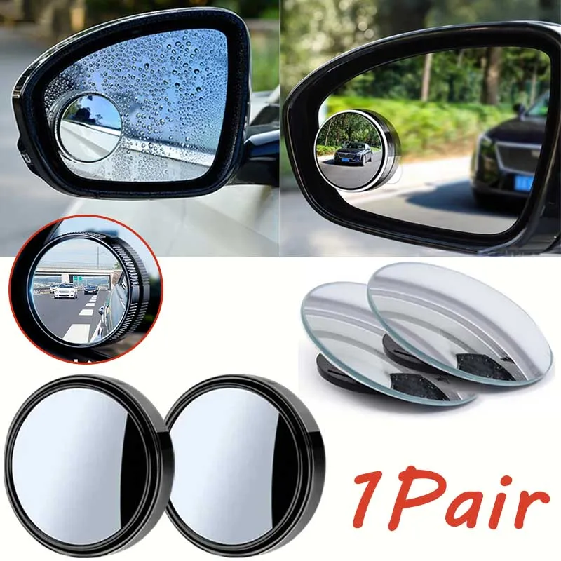 

2Pcs Blind Spot Mirror Round Convex Mirror Rearview Mirror for Car 360 Degree Traffic Mirror Automotive Parts And Accessories