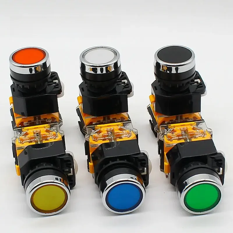 Chwilowy przełącznik przyciskowy 22 mm 1NO+1NC — zdjęcie 2