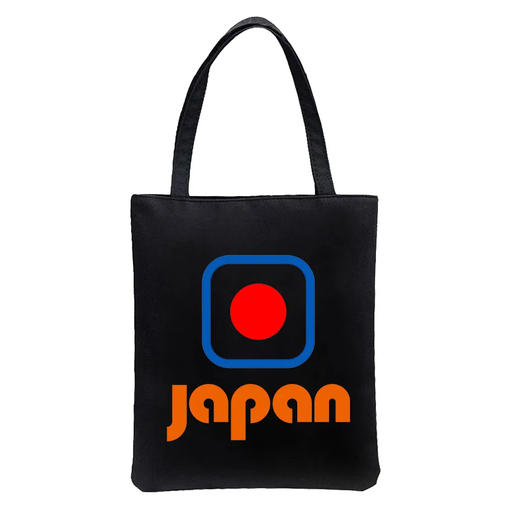 Japan Cartoon Tote Bags Handbags Canvas Shoulder Women Shopper Bag Reusable Eco Large Capacity