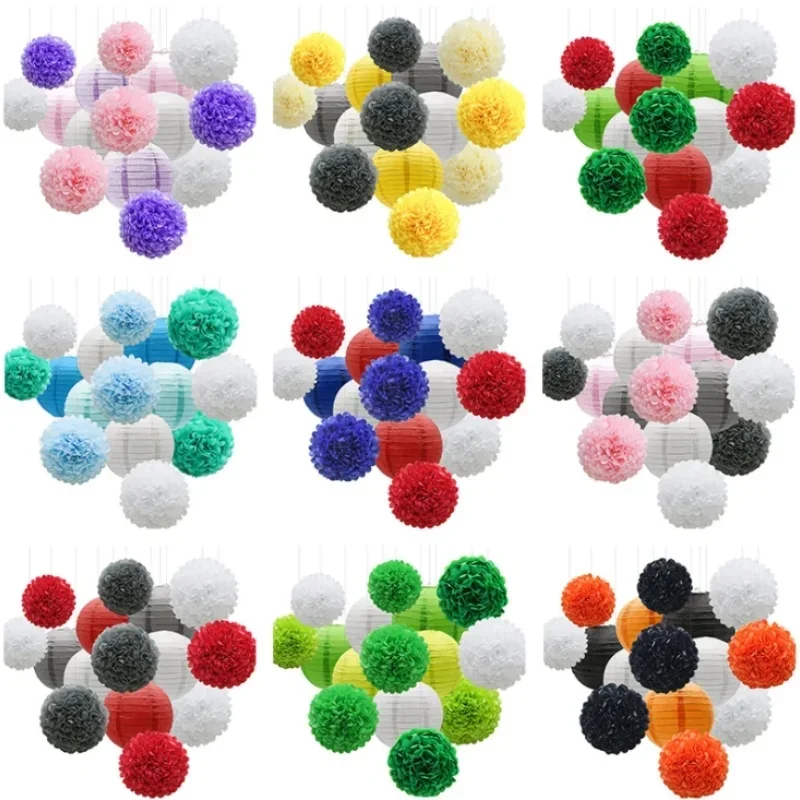 Lanternes en Papier Chinois, Lampion, Fleur, Décoration de ixPréChristophe, Mariage, 10cm 15cm 20cm 25cm 30cm 35cm 40cm