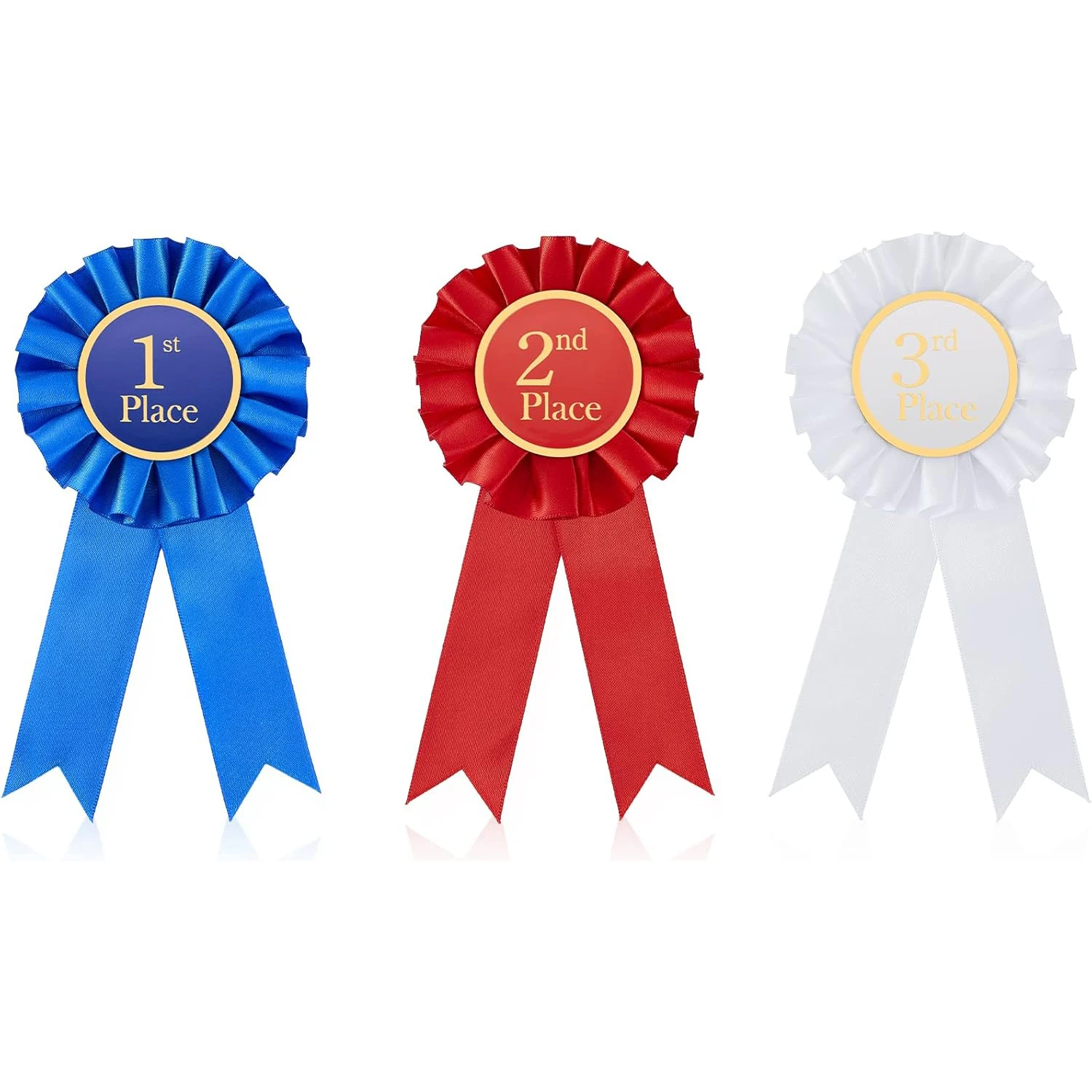 

Award Ribbon Rosette Set Participation Ribbon Honorable Ribbon Badge 1st 2nd 3rd Place Medals for Classroom Prize