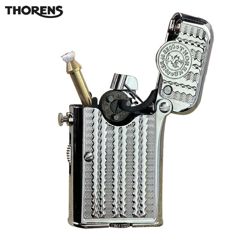 

THORENS-Teleflam Pocket Lighter, Vintage Single Claw Bottom, Fuel Screw, Retractable Pipe Lighter, Unique Gifts for Him and Her,