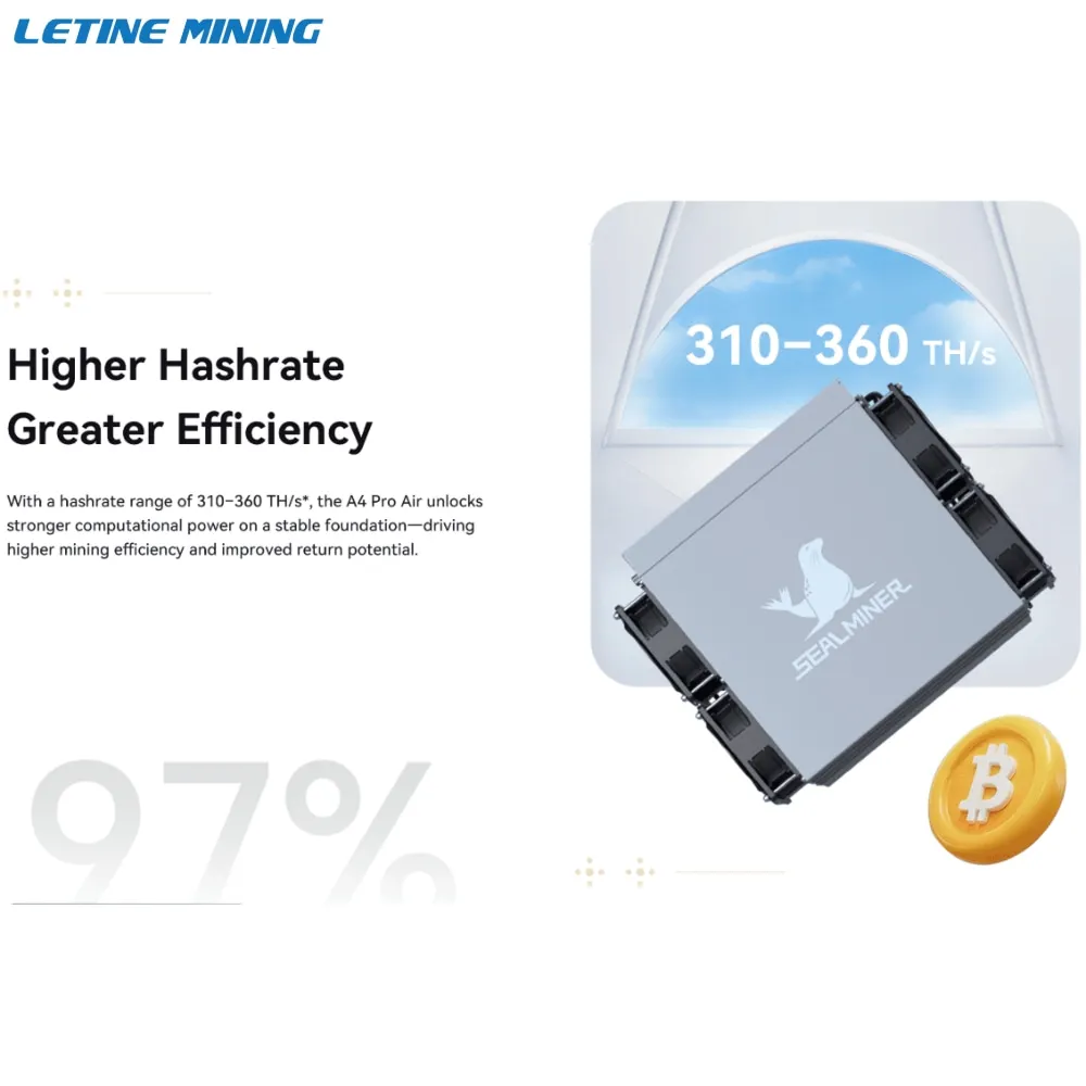 SH |   Compre 2 e Ganhe 1 Grátis Bitdeer Sealminer A4 Pro Air 336T ASIC SHA-256 Minerador de Bitcoin BTC BCH BSV Máquina de Mineração Criptográfica com Refrigeração a Ar