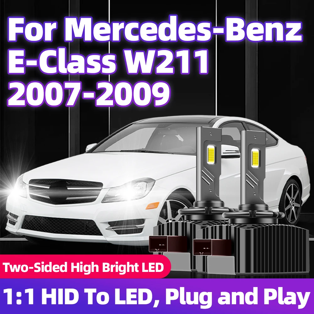 

For Mercedes-Benz E-Class W211 2007 2008 2009 Car Led D1S Headlight Bulbs CSP 30000LM 110W Super Bright D Series Bulbs 6000K 12V