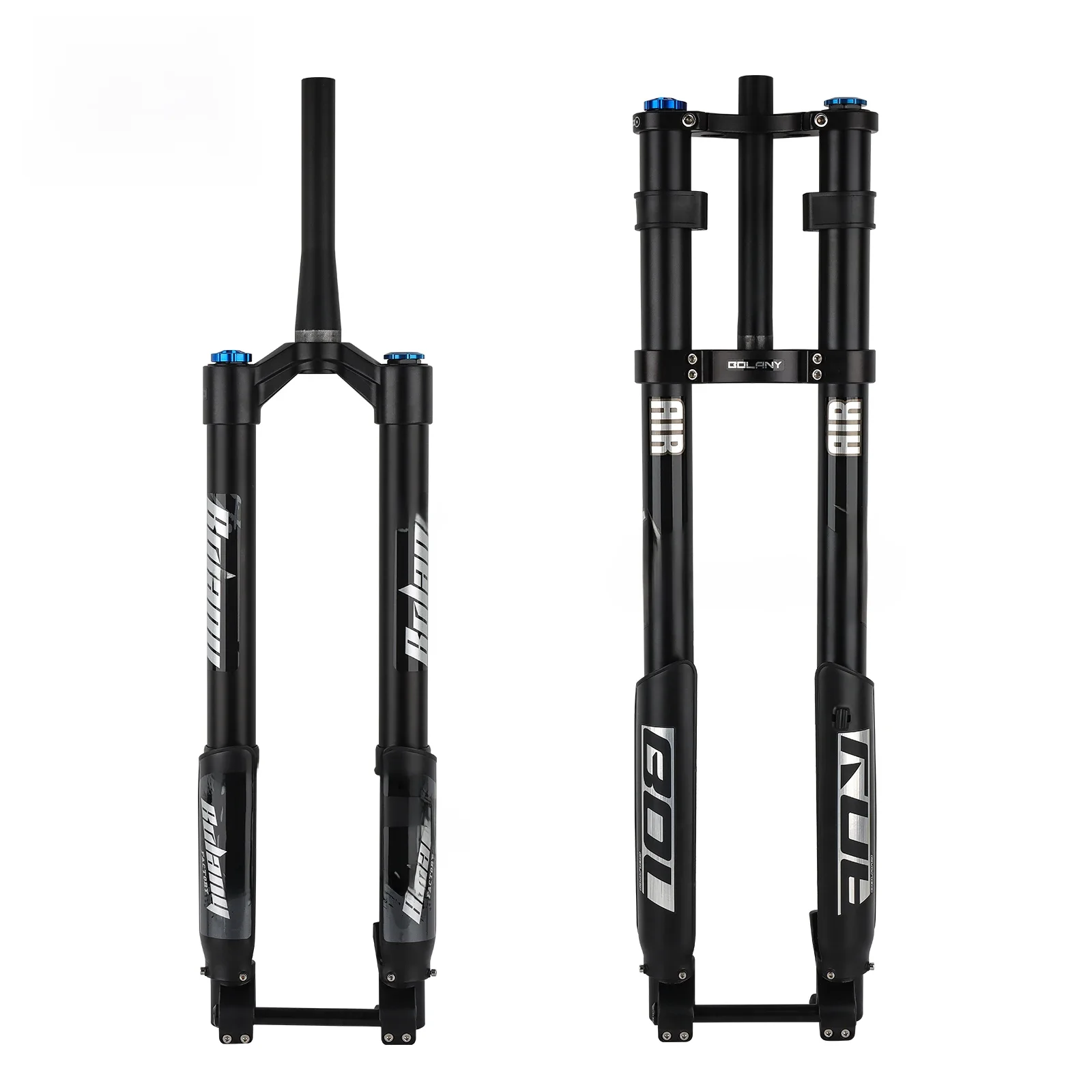 AliExpress BOLANY Double Shoulder Inverted Bike Fork MTB Fork 26/27.5/29inch Boost Fork Thru Axle Travel 140mm