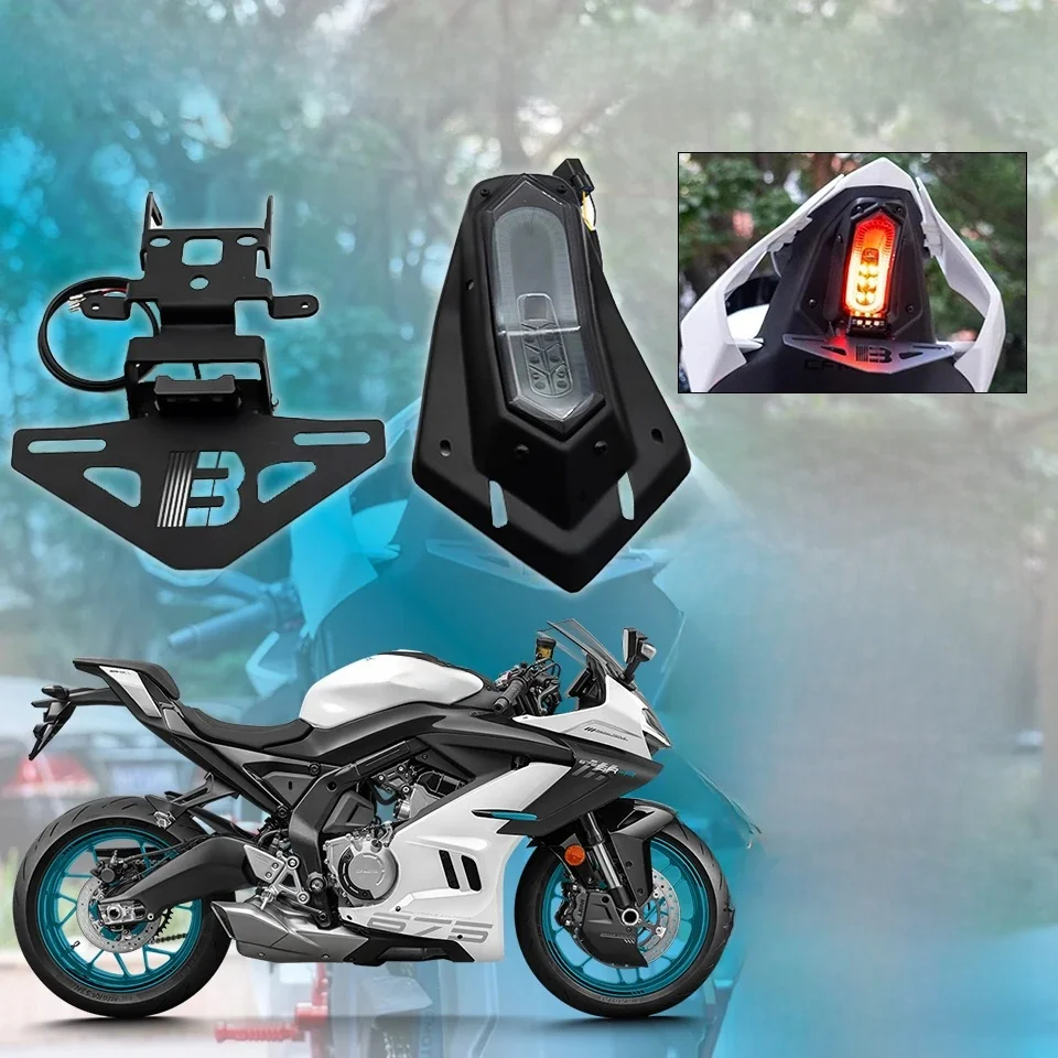 NIEUWE Achterlicht Motorfietsen Tail Tidy Kentekenplaathouder Richtingaanwijzers Voor CFMOTO 675SR-R 675SR SR 675 675 SR SR-R Onderdelen - afbeelding 2