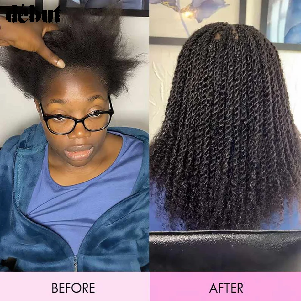 Natural Black Afro kinky Bulk Hair Extensions For Braiding Dreadlock Human Hair Peruvian No Short Hair Upgraded Afro Kinky Bulk