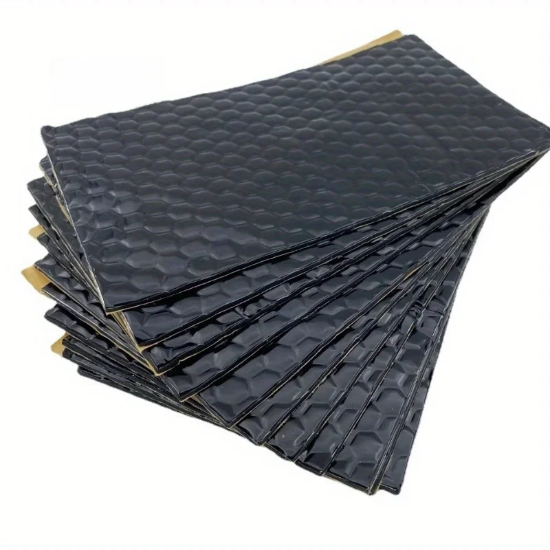10 stuks butylrubber schokabsorberende en geluidsisolatieplaat, zelfklevende dempingsplaat, thermische isolatie en ruisonderdrukking - afbeelding 2