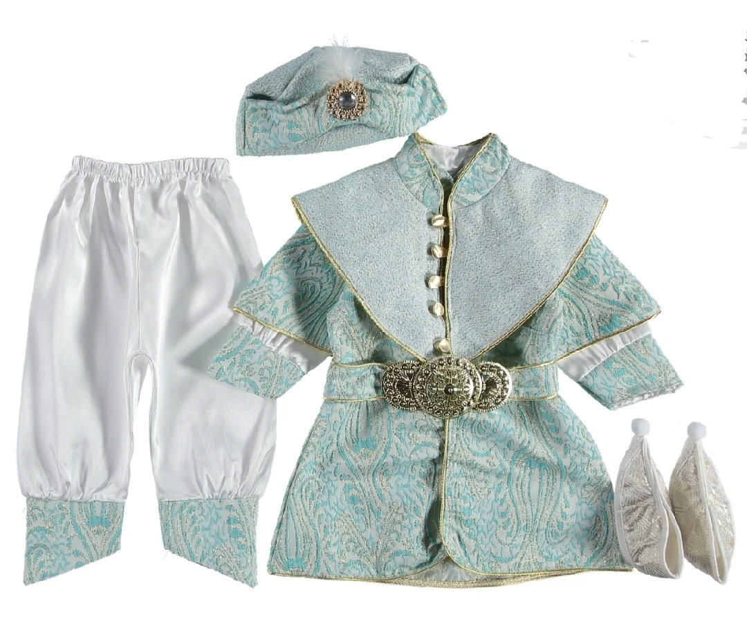 6-Pcs 0-6 Months Boy Baby Prince Circumcision Mawlid Baptism Clothing set Outfit Custom Baby Clothes Winter Spring