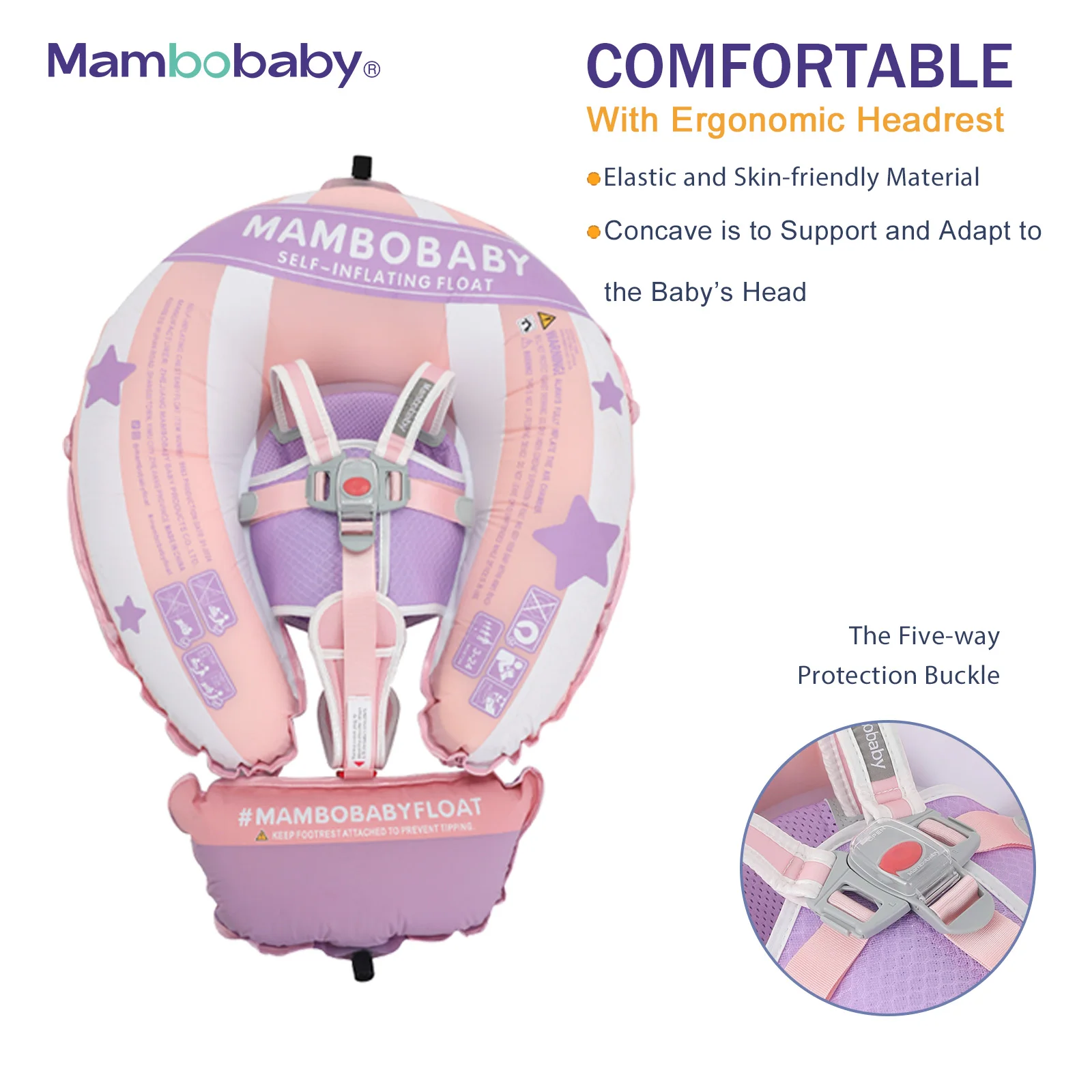 Mambobaby galleggiante per il nuoto del bambino con parasole per accessori per piscine Non gonfiabili per neonati giochi estivi all'aperto giochi d'acqua galleggiante