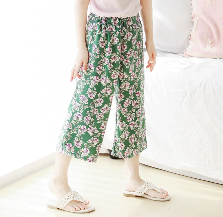 Tall Kids Children's Primary Children's Primary Children's WId Pants Flower Pants Lo-made ice fridge pants