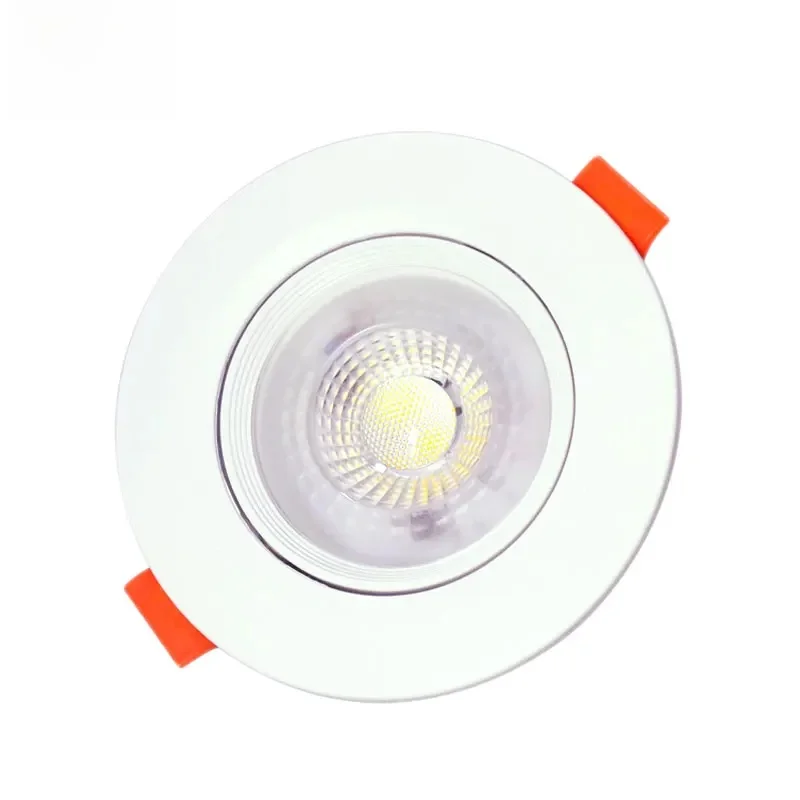 Spot Lumineux LED Encastrable Ultramince pour le Plafond, Éclairage d'Nik, Forme Ronde ou Carrée, 7/9/12/5/3W, 220/110V
