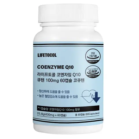 [라이프토콜] 코엔자임 Q10 큐텐 100mg 60캡슐 코큐텐