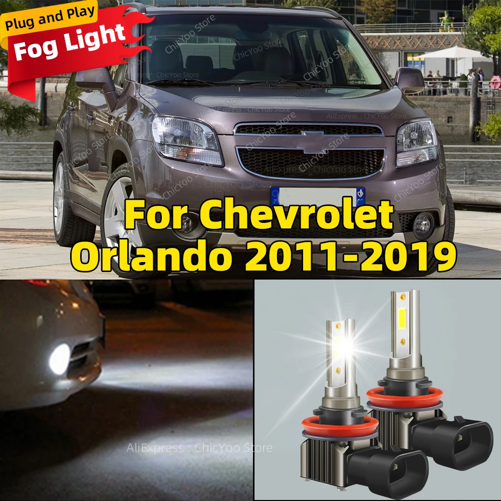 

Car LED Fog Light Bulb 15000LM Front Fog Lamp Plug and Play For Chevrolet Orlando 2011 2012 2013 2014 2015 2016 2017 2018 2019