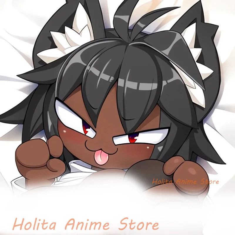 Funda de almohada Dakimakura Black Neco Arc con estampado de doble cara de Anime de tamaño real de 2 vías